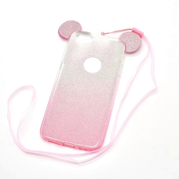 TYoung Ultra Thin Soft Flexible TPU Silicone Case Cover [with Lanyard Strap] for Apple iPhone 6 Plus / 6S Plus... N12