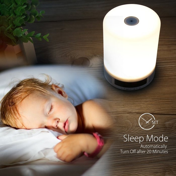 KoTeel LED Bluetooth Speaker, All-in-one Portable Wireless Bluetooth Speakers with LED Table Lamp, Alarm Clock... N7