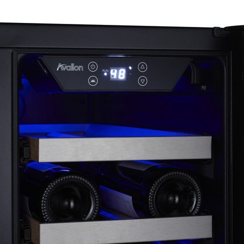 Avallon 42 Bottle 24" Dual Zone French Door Built-In Wine Cooler N4