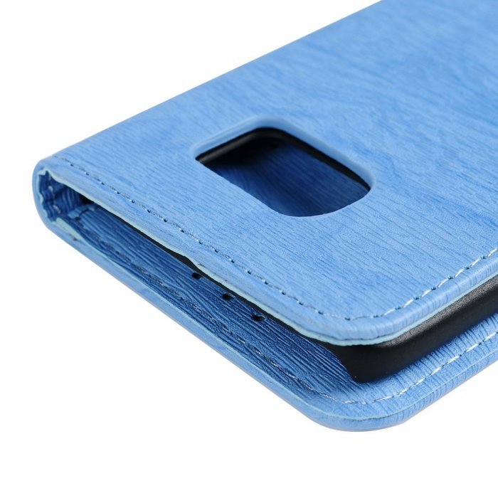 Badalink Galaxy S7 Wallet Case Wood Texture Premuim PU Leather Case Slim Fit Flip Folio Kickstand Case with Card... N35