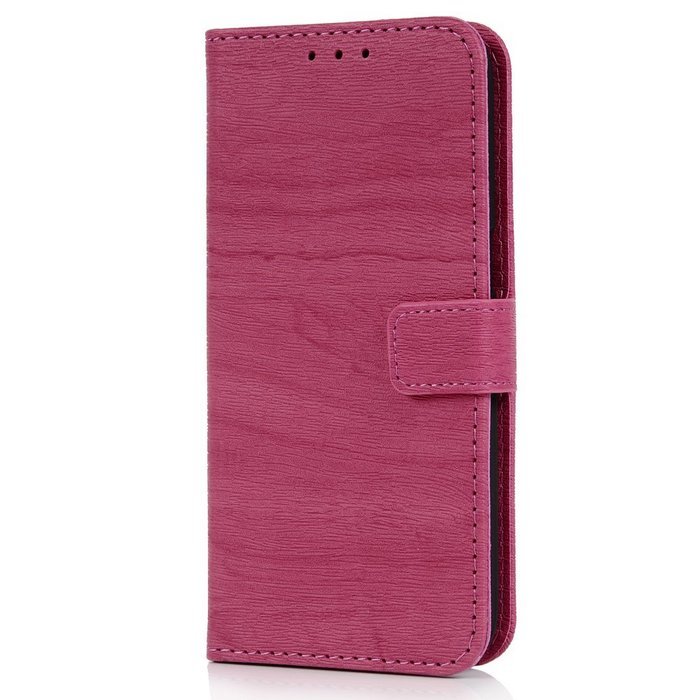 Badalink Galaxy S7 Wallet Case Wood Texture Premuim PU Leather Case Slim Fit Flip Folio Kickstand Case with Card... N38