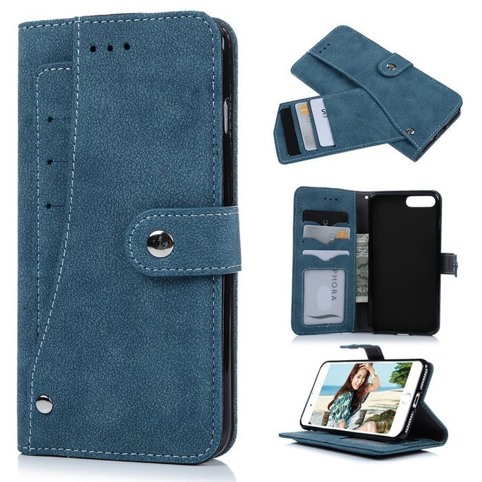 iPhone 7 Plus Case (5.5") - Wallet Flip Folio Stand Case Counterfeit Cashmere Leather Extra ID/Credit Card Holders... N31