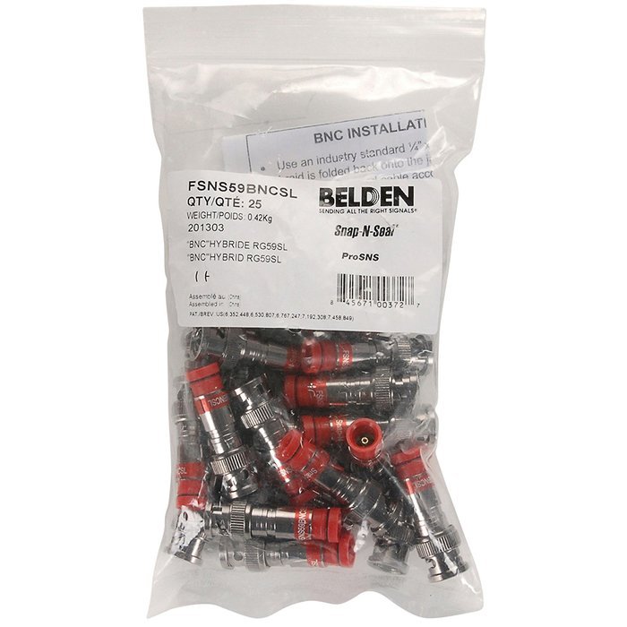 RG59 BNC Connectors 25 Pack