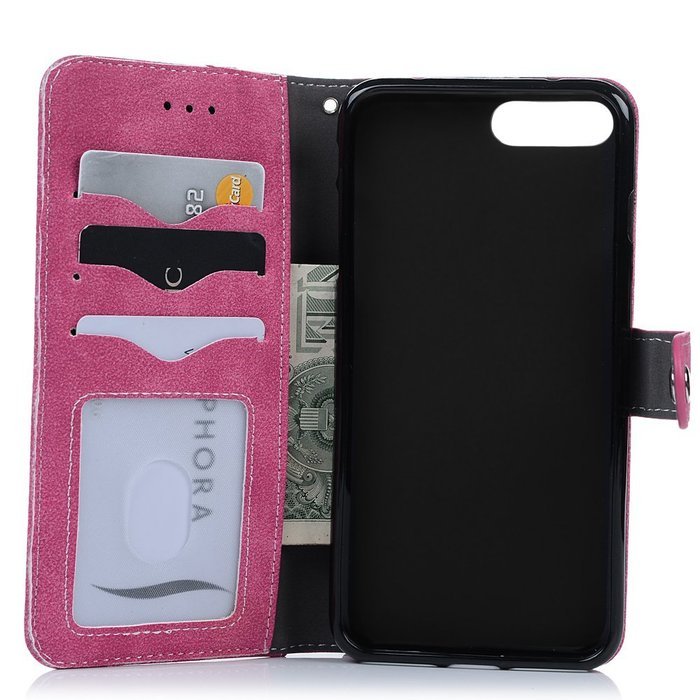 iPhone 7 Plus Case (5.5") - Wallet Flip Folio Stand Case Counterfeit Cashmere Leather Extra ID/Credit Card Holders... N34
