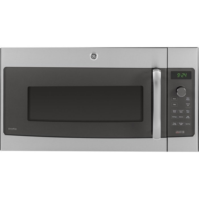 GE PSA9240SFSS Profile 1.7 Cu. Ft. Stainless Steel Over-the-Range Microwave - Convection N2