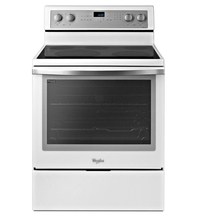 Whirlpool WFE710H0AE 30" Black Electric Smoothtop Range - Convection N5