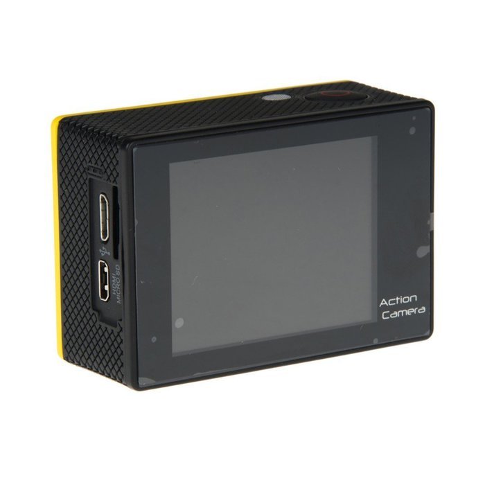 Green House-1080p Full HD Waterproof TO 30M Wide Angle Sport DV Action Camera Yellow N2
