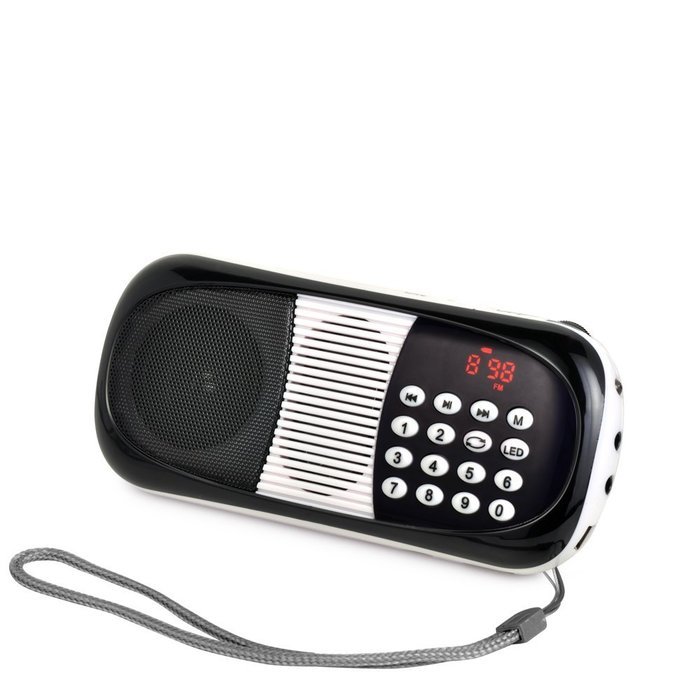 Timorn Mini Portable FM Radio Speaker Music Player Support USB Disk Input/ Micro SD/TF Card For Mobile Phone,MP3... N6