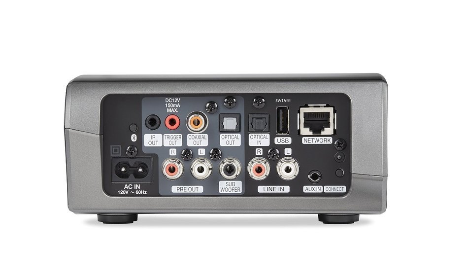 Denon HEOS AMP Wireless Amplifier (Black with Silver) (New Version)