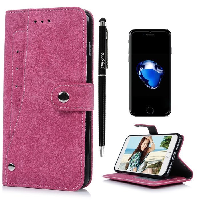 iPhone 7 Plus Case (5.5") - Wallet Flip Folio Stand Case Counterfeit Cashmere Leather Extra ID/Credit Card Holders... N41