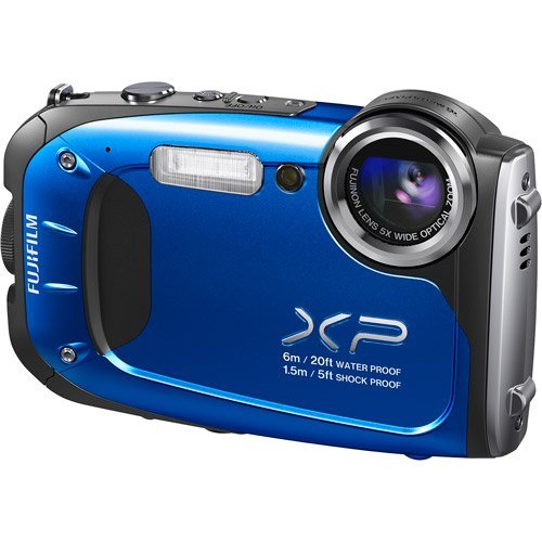 FUJIFILM Blue XP65 16 Megapixels and 5x Optical ZoomDigital Camera, includes 100 Bonus Prints