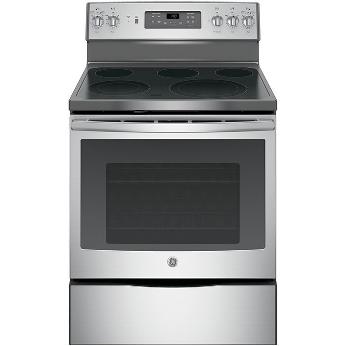 GE JB700SJSS 30" Stainless Steel Electric Smoothtop Range - Convection