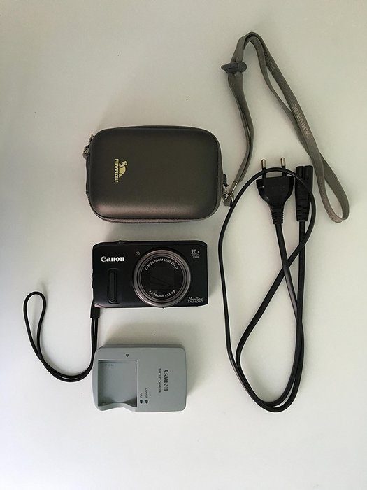 Canon Powershot SX240 HS Digital Camera - Silver (12.1 MP, 20x Optical Zoom) 3.2 Inch LCD N2