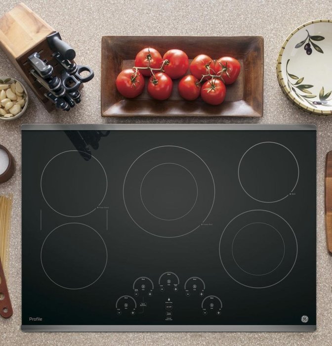 GE PP9030SJSS Profile 30" Stainless Steel Electric Smoothtop Cooktop N3