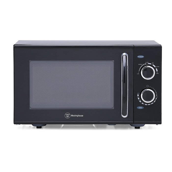Westinghouse WCMH900B 900W 9 cu. ft. Counter Top Microwave with Mechanical Dial Control, Black N5