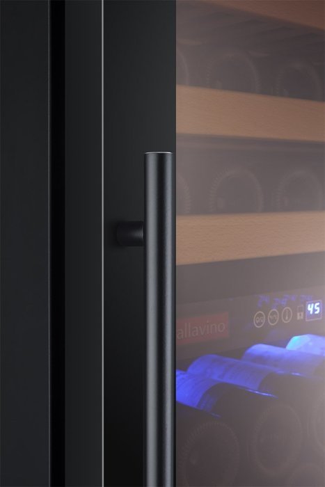 Allavino Classico Series 172 Bottle Dual-Zone Wine Refrigerator Right Hinge Black Glass Door N7