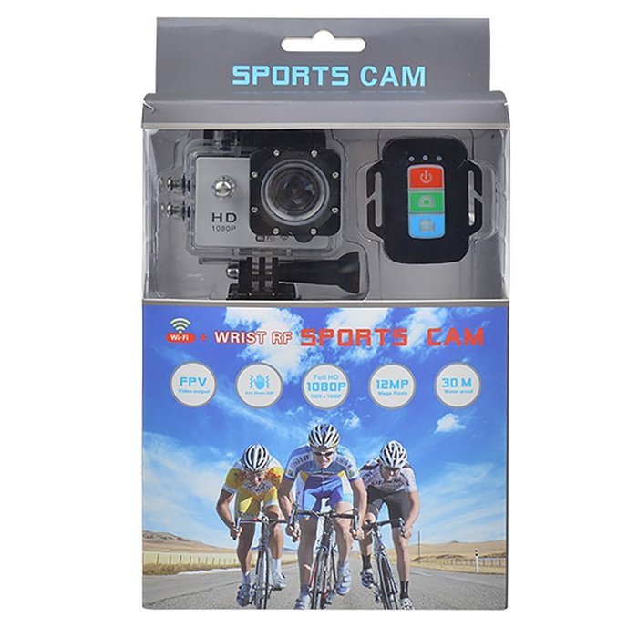 Snail Shop Wifi Version with Remote Control 2.0" LCD Display 170&deg; Wide Angle H.264 12.0mp 1080p Hd 30m Waterproof... N2