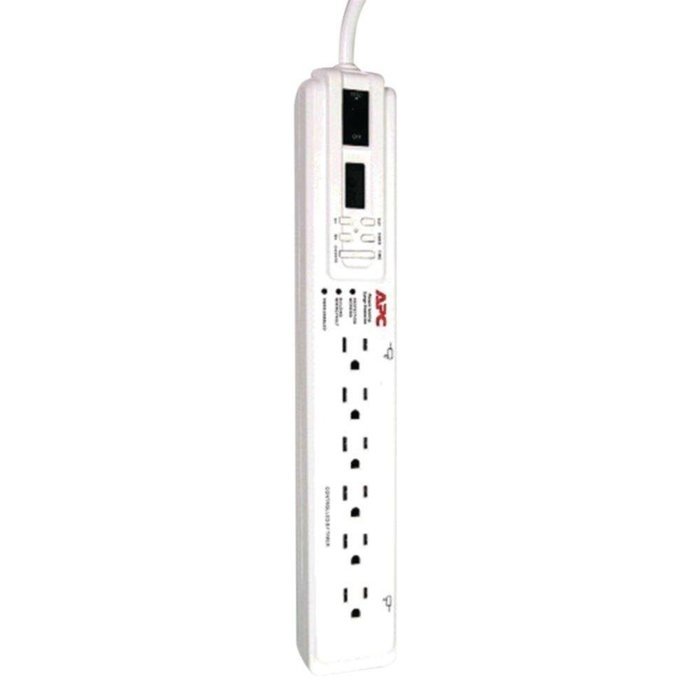 APC P6GC 6-Outlet Energy-Saving Surge Protector with LCD Timer consumer electronics