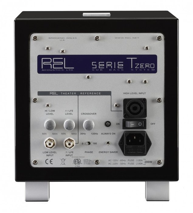 REL Acoustics T-Zero Small Home Audiophile Subwoofer (Black) N4