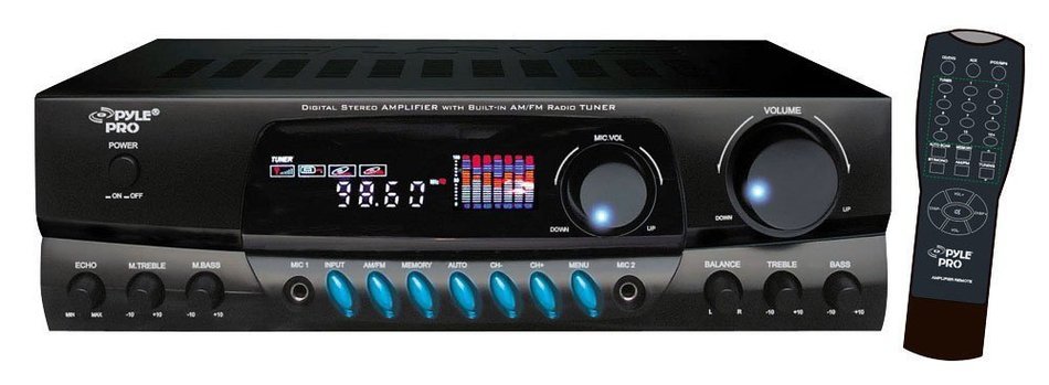 Pyle Stereo Receiver and Speaker Package - PT260A 200 Watts Digital AM/FM Stereo Receiver Amplifier - PDWR30B... N3