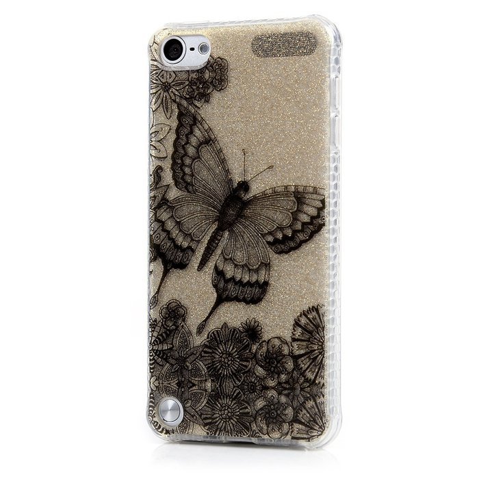 Badalink iPod Touch 5 Case Soft TPU Shockproof Easy Grip Rubber Bumper Frame + PC Back Shell with Color-fading... N22