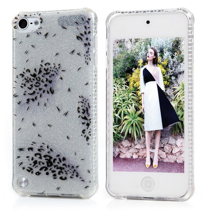 Badalink iPod Touch 5 Case Soft TPU Shockproof Easy Grip Rubber Bumper Frame + PC Back Shell with Color-fading... N26