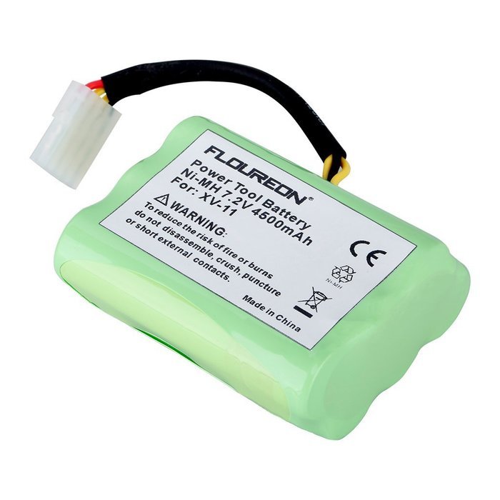 Floureon 7.2V 4500mAh NI-MH Replacement Vacuum Cleaner Battery for Neato XV-11 XV-12 XV-13 XV-14 XV-15 XV-21 (2x) N2