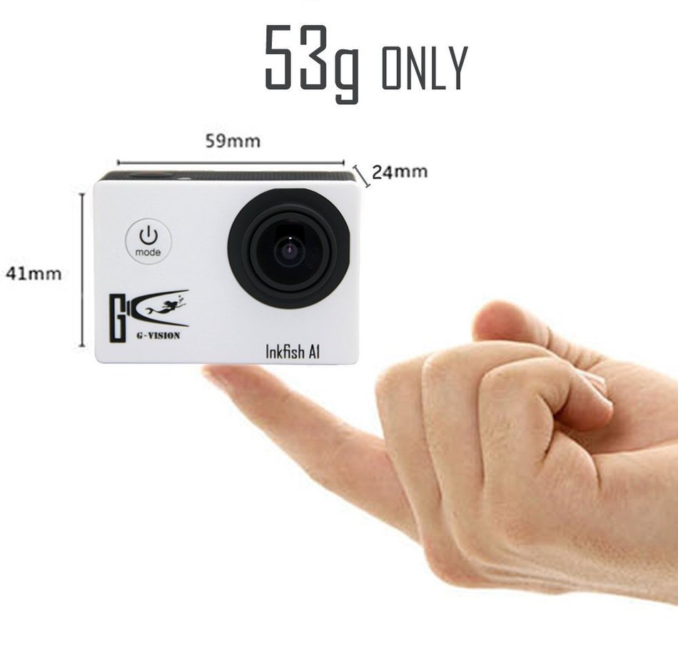 1+1&reg;Wifi 1080p Action Camera 12mp 170 Degree Real Sj4000 HDMI Output Waterproof camera Helmet Sports Camera with... N4