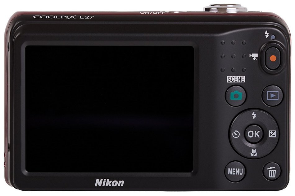 NIKON L27RED FOTO.DIG. 2.7"16.1MP 26-130MM 5X VID.HD ROSSO N2