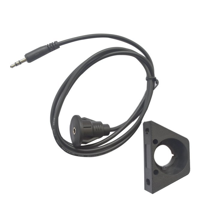 2M 3.5mm male to 3.5mm Female Car Truck Dashboard Waterproof Flush Mount 3.5mm 1/8" AUX Audio Jack Extension Cable...