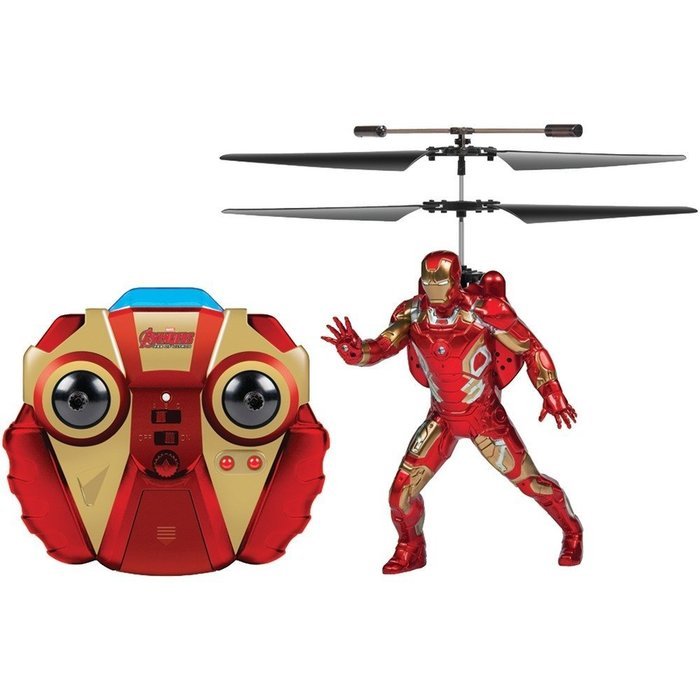 World Tech Toys 34858 2-Channel Marvel(R) IR Helicopter with Action Phrases & LED Lights (Iron Man(R))