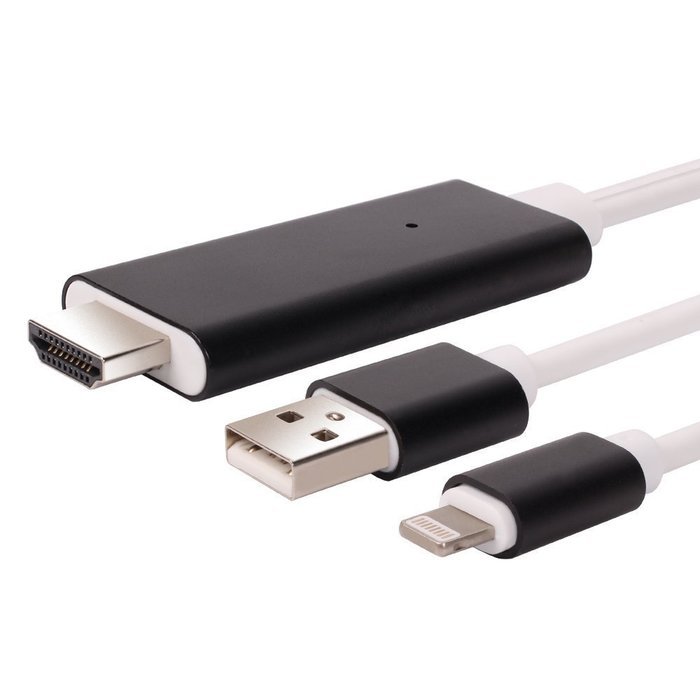 1080P iPhone Lightning 8 Pin to HDMI Cable Connector,BAIVON 6.5 Feet HD High Speed HDTV Converter Adapter with... N16
