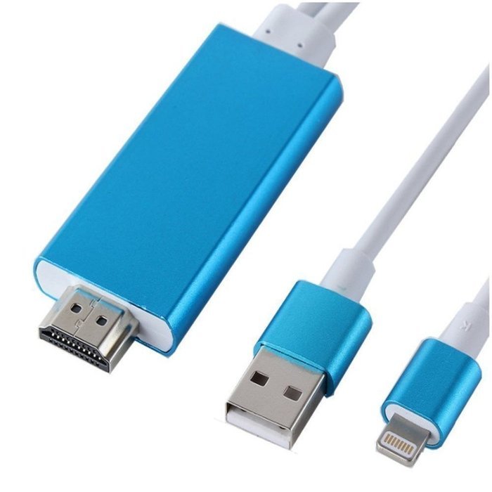1080P iPhone Lightning 8 Pin to HDMI Cable Connector,BAIVON 6.5 Feet HD High Speed HDTV Converter Adapter with... N19