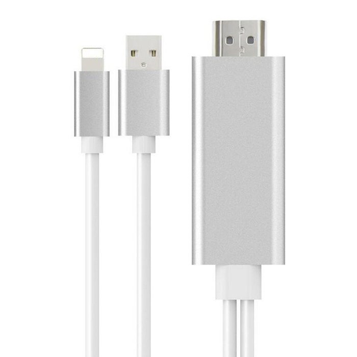 1080P iPhone Lightning 8 Pin to HDMI Cable Connector,BAIVON 6.5 Feet HD High Speed HDTV Converter Adapter with... N21