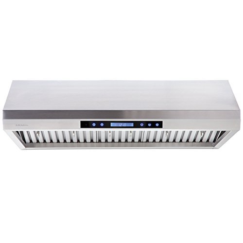 CAVALIERE 42" Under Cabinet / Wall Mounted Stainless Steel Kitchen Range Hood w/Remote Control 900 CFM AP238-PS65-42 N2