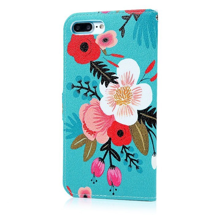 iPhone 7 Plus Case (5.5 inch) - Wallet Flip Stand Case PU Leather Case with Shockproof TPU Inner Bumper Colorful... N61