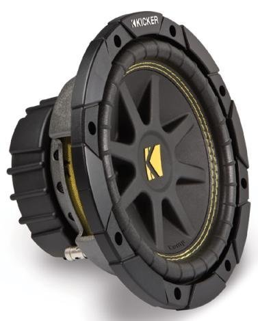 ASC Package Single 12" Kicker Sub Box Vented Port Rhino Coated Subwoofer Enclosure C12 Comp 300 Watts Peak N2