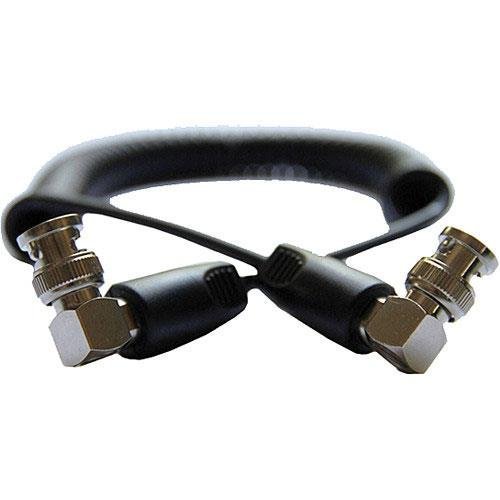 CineCoil BNC to BNC 20" Right Angle Coil Based HD-SDI Cable, 30AWG Gauge