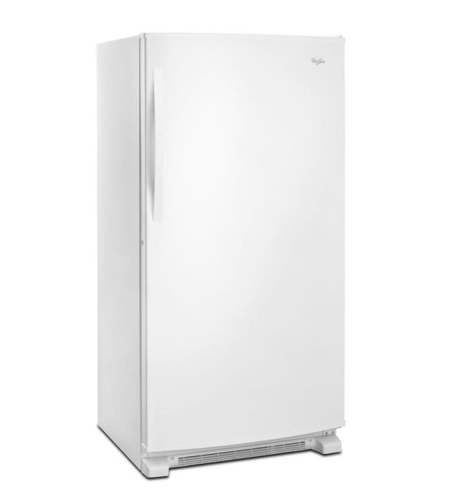 White Whirlpool 20 Cu. Ft. Upright Freezer With Temperature Alarm N3