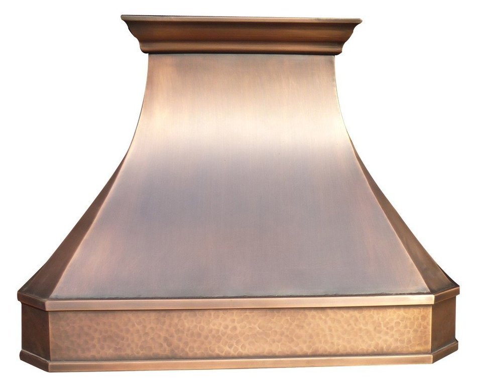 Copper Best H3 362127LS kitchen range hoods Solid Copper Handcrafted with Smooth and Hammered Finishes N2