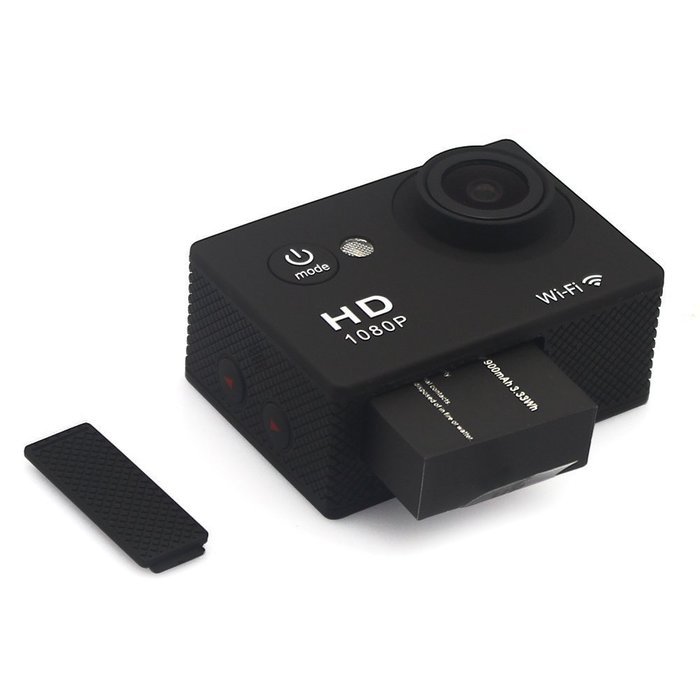 TEKCAM Rechargeable Battery for Waterproof Action Camera (2 x 1050mAh Battery+Charger ) N13