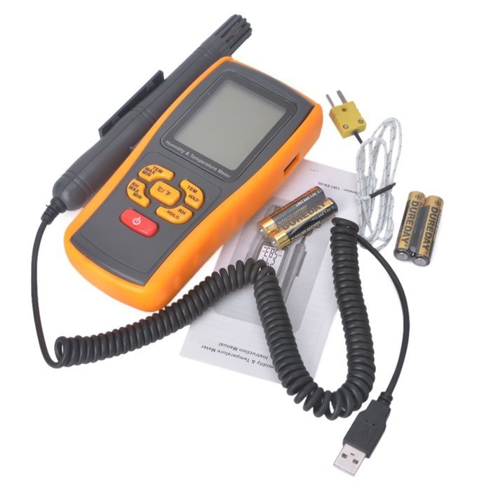 RZ Professional LCD Humidity & Temperature Thermometer Meter Gauge Range: -10C ~ 50C (14F ~ 122F) 5~98%RH, with... N3