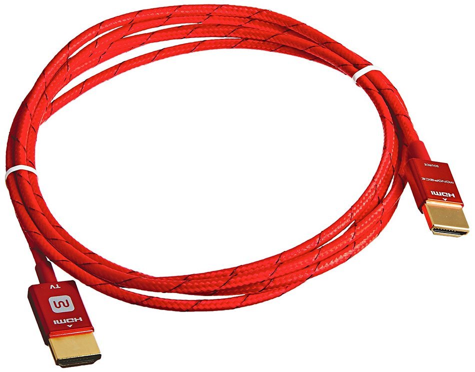 Monoprice 3ft 18Gbps Ultra Slim Series High Performance HDMI&reg; Cable w/ RedMere&reg; Technology - Blue N15