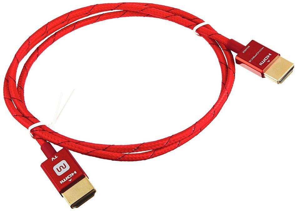Monoprice 3ft 18Gbps Ultra Slim Series High Performance HDMI&reg; Cable w/ RedMere&reg; Technology - Blue N17