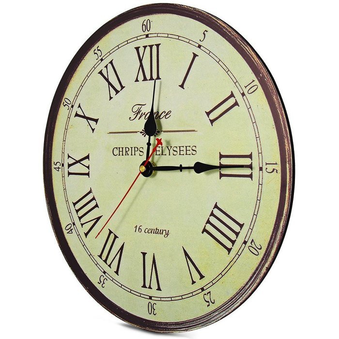 Wall Clock New Horloge Murale Quality European Style Vintage Creative Wood Quartz Silent Retro N5