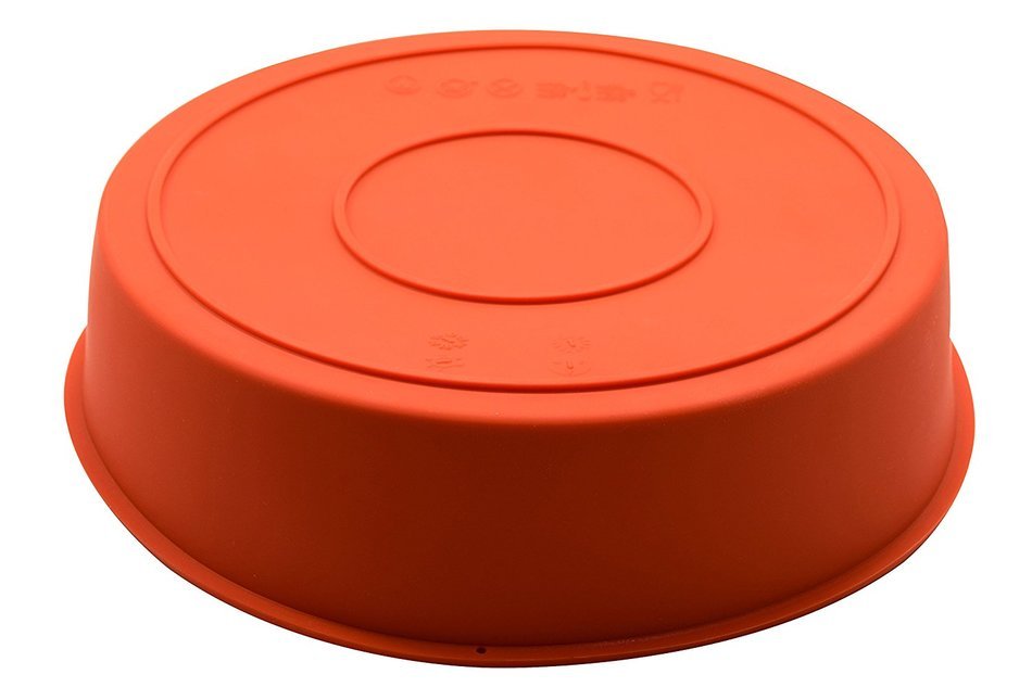 Marathon Housewares KW200014FU Premium Silicone Round Cake Pan, Fuschia N10