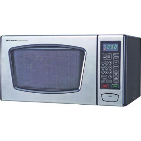 Emerson Microwave Oven - Countertop - 0.9 Ft&sup3; - 900w - Stainless Steel, Black (mw8991sb) Model: MW8991