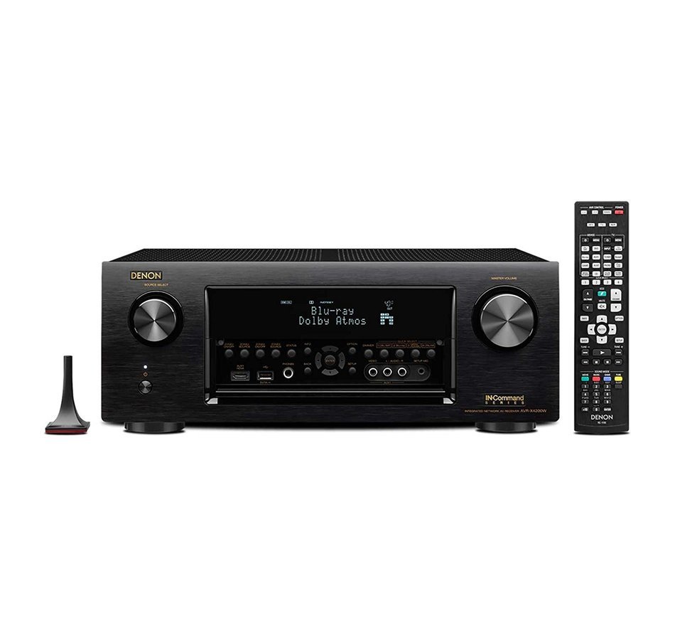Klipsch Walnut Home Theater System Bundle (RP-280FA, RP-450CA) with Receiver (Denon AVRX4200W + Sub) N4