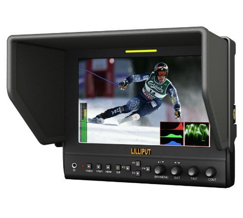 LILLIPUT 663/O/P2 7" IPS Metal Shell 1280*800 Field Monitor HDMI In HDMI Out Monitor Peacking... N4