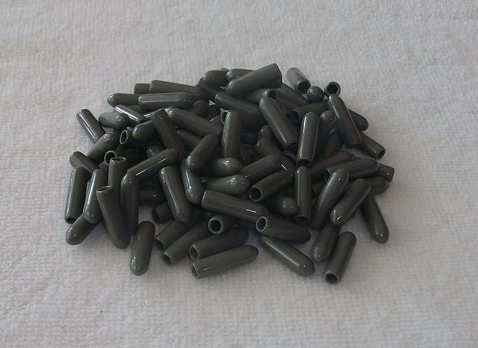 100 Dishwasher Rack TINE Repair Caps - (Dk. GREY)